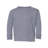 3302 Rabbit Skins Toddler Fine Jersey Long Sleeve Tee Granite Heather