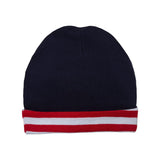 4451 Rabbit Skins Infant Baby Rib Cap Navy/ Red-White Stripe