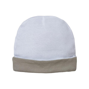 4451 Rabbit Skins Infant Baby Rib Cap White/ Titanium