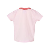 3329 Rabbit Skins Toddler Girls' Ruffle Neck Fine Jersey Tee Ballerina/ Mauvelous