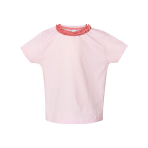 3329 Rabbit Skins Toddler Girls' Ruffle Neck Fine Jersey Tee Ballerina/ Mauvelous