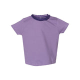 3329 Rabbit Skins Toddler Girls' Ruffle Neck Fine Jersey Tee Lavender/ Purple