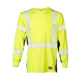 F406 Kishigo Flame Resistant Premium Black Series® FR Long Sleeve T-Shirt Lime