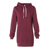 PRM65DRS Independent Trading Co. Women’s Special Blend Hooded Sweatshirt Dress Maroon