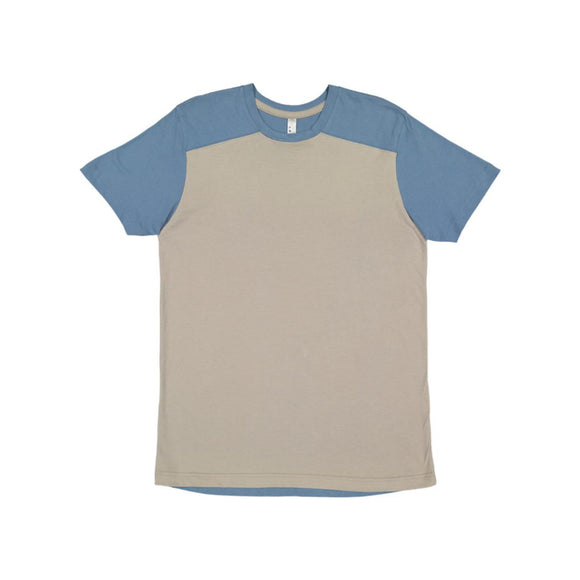 6911 LAT Forward Shoulder Fine Jersey Tee Titanium/ Indigo