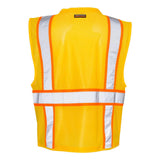 B100-111 Kishigo EV Series® Enhanced Visibility Multi-Pocket Mesh Vest Yellow/ Orange - B106