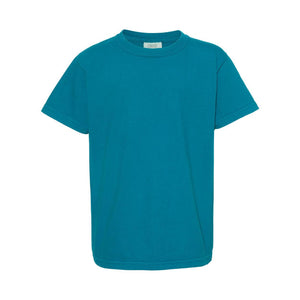 9018 Comfort Colors Garment-Dyed Youth Heavyweight T-Shirt Topaz Blue