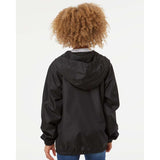 EXP24YWZ Independent Trading Co. Youth Lightweight Windbreaker Full-Zip Jacket Black