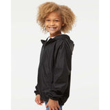 EXP24YWZ Independent Trading Co. Youth Lightweight Windbreaker Full-Zip Jacket Black