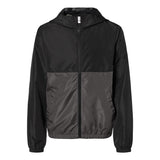 EXP24YWZ Independent Trading Co. Youth Lightweight Windbreaker Full-Zip Jacket Black/ Graphite