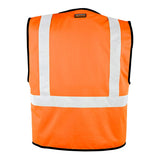 1545-1546 Kishigo Solid Adjustable Vest Orange