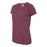 3516 LAT Women's Fine Jersey Tee Vintage Burgundy