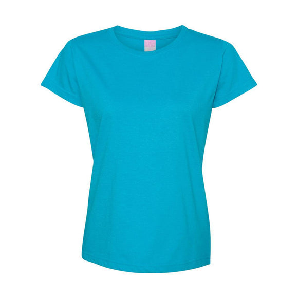 3516 LAT Women's Fine Jersey Tee Vintage Turquoise