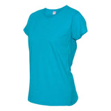 3516 LAT Women's Fine Jersey Tee Vintage Turquoise