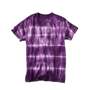 640SB Dyenomite Shibori Tie-Dyed T-Shirt Purple