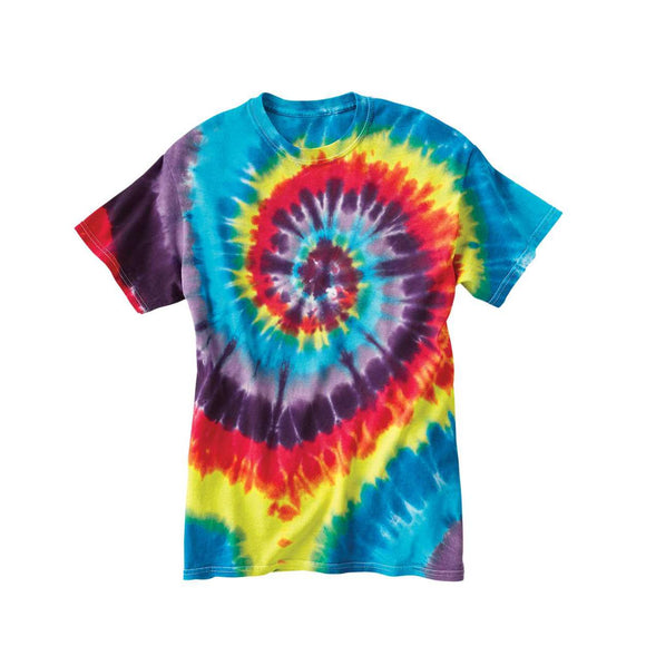 200MS Dyenomite Multi-Color Spiral Tie-Dyed T-Shirt Festival