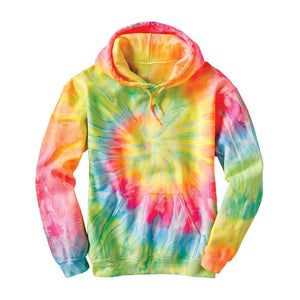 680VR Dyenomite Blended Hooded Tie-Dyed Sweatshirt Dayglo