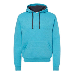 SF76R Fruit of the Loom Sofspun® Hooded Sweatshirt Caribbean Blue Heather