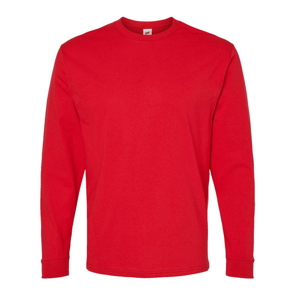 5286 Hanes Essential-T Long Sleeve T-Shirt Athletic Red