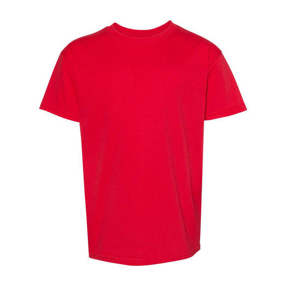 5480 Hanes Essential-T Youth T-Shirt Athletic Red