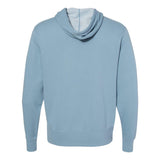 AFX90UNZ Independent Trading Co. Lightweight Full-Zip Hooded Sweatshirt Misty Blue