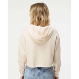 AFX64CRP Independent Trading Co. Women’s Lightweight Crop Hooded Sweatshirt Bone