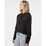 AFX64CRP Independent Trading Co. Women’s Lightweight Crop Hooded Sweatshirt Black