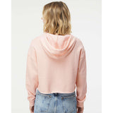 AFX64CRP Independent Trading Co. Women’s Lightweight Crop Hooded Sweatshirt Blush