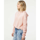 AFX64CRP Independent Trading Co. Women’s Lightweight Crop Hooded Sweatshirt Blush