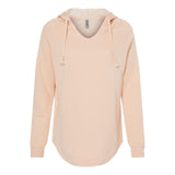 PRM2500 Independent Trading Co. Women’s Lightweight California Wave Wash Hooded Sweatshirt Blush