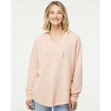 PRM2500 Independent Trading Co. Women’s Lightweight California Wave Wash Hooded Sweatshirt Blush