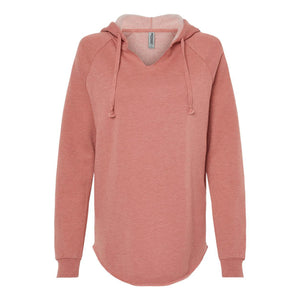 PRM2500 Independent Trading Co. Women’s Lightweight California Wave Wash Hooded Sweatshirt Dusty Rose