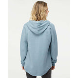 PRM2500 Independent Trading Co. Women’s Lightweight California Wave Wash Hooded Sweatshirt Misty Blue