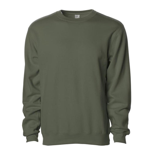 SS3000 Independent Trading Co. Midweight Sweatshirt Army