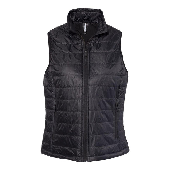 EXP220PFV Independent Trading Co. Women's Puffer Vest Black