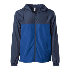 EXP54LWZ Independent Trading Co. Lightweight Windbreaker Full-Zip Jacket Classic Navy/ Royal