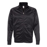 EXP70PTZ Independent Trading Co. Lightweight Poly-Tech Full-Zip Track Jacket Black/ Black