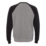 PRM30SBC Independent Trading Co. Special Blend Raglan Sweatshirt Nickel Heather/ Black