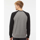 PRM30SBC Independent Trading Co. Special Blend Raglan Sweatshirt Nickel Heather/ Black