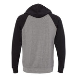 PRM33SBP Independent Trading Co. Special Blend Raglan Hooded Sweatshirt Nickel Heather/ Black