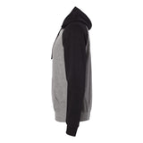 PRM33SBP Independent Trading Co. Special Blend Raglan Hooded Sweatshirt Nickel Heather/ Black