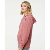 SS650 Independent Trading Co. Juniors’ Heavenly Fleece Lightweight Hooded Sweatshirt Dusty Rose