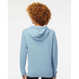 SS650 Independent Trading Co. Juniors’ Heavenly Fleece Lightweight Hooded Sweatshirt Misty Blue