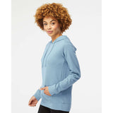 SS650 Independent Trading Co. Juniors’ Heavenly Fleece Lightweight Hooded Sweatshirt Misty Blue