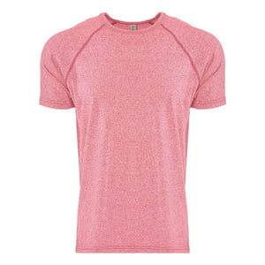 2050 Next Level Unisex Mock Twist Raglan T-Shirt Tech Pink