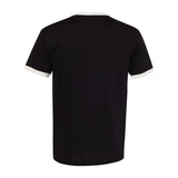 3604 Next Level Unisex Cotton Ringer T-Shirt Black/ Natural