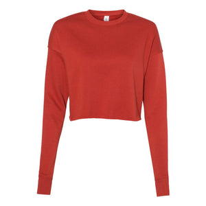 7503 BELLA + CANVAS Women's Crop Crew Fleece Brick