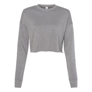 7503 BELLA + CANVAS Women's Crop Crew Fleece Deep Heather