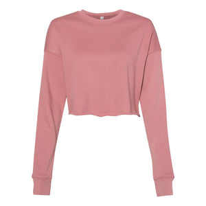 7503 BELLA + CANVAS Women's Crop Crew Fleece Mauve