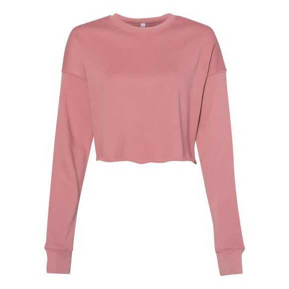 7503 BELLA + CANVAS Women's Crop Crew Fleece Mauve